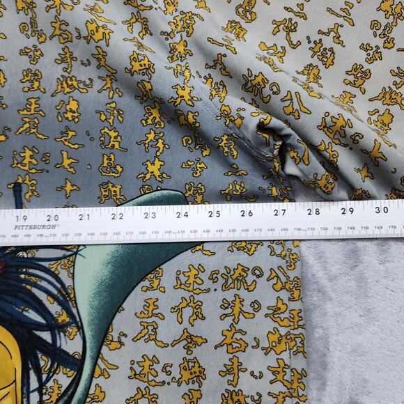 Vintage J/E/T Strtwr Shirt Mens XXL Japanese Anime Samurai Fighter Button Down - Picture 10 of 12